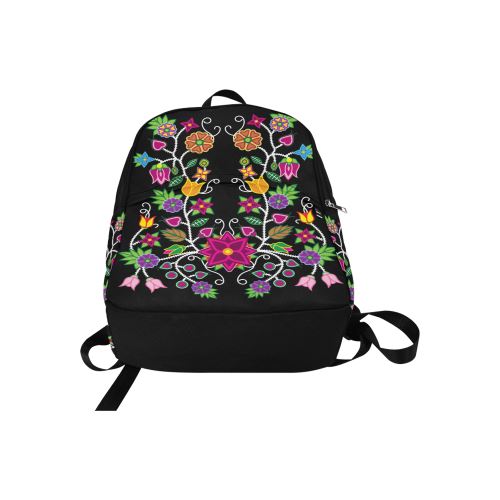 Floral Beadwork-01 Fabric Backpack for Adult (Model 1659) Casual Backpack for Adult (1659) e-joyer 