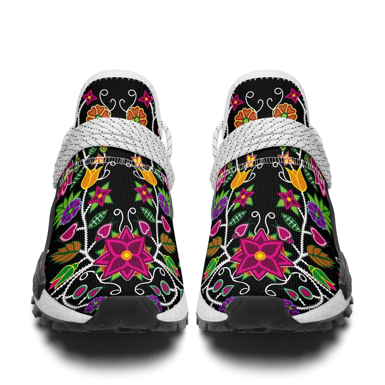 Floral Beadwork - 01 Okaki Sneakers Shoes 49 Dzine 