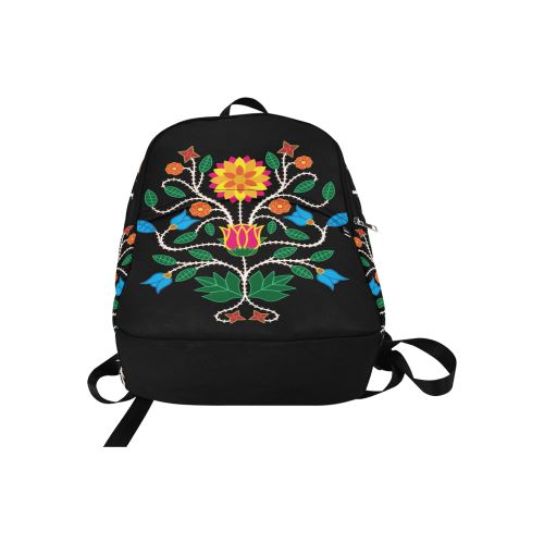 Floral Beadwork-03 Fabric Backpack for Adult (Model 1659) Casual Backpack for Adult (1659) e-joyer 
