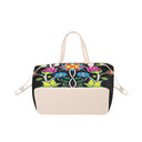 Beaded Nouveau Coal Clover Canvas Tote main image 0