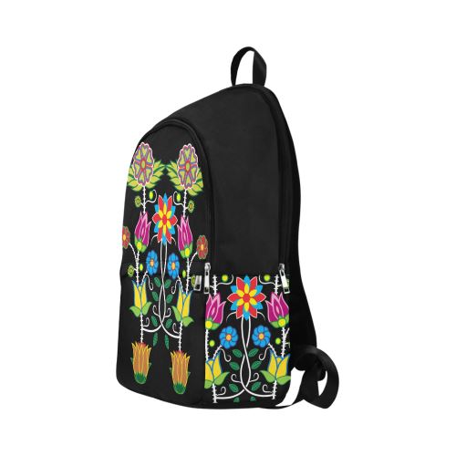 Floral Beadwork-04 Fabric Backpack for Adult (Model 1659) Casual Backpack for Adult (1659) e-joyer 