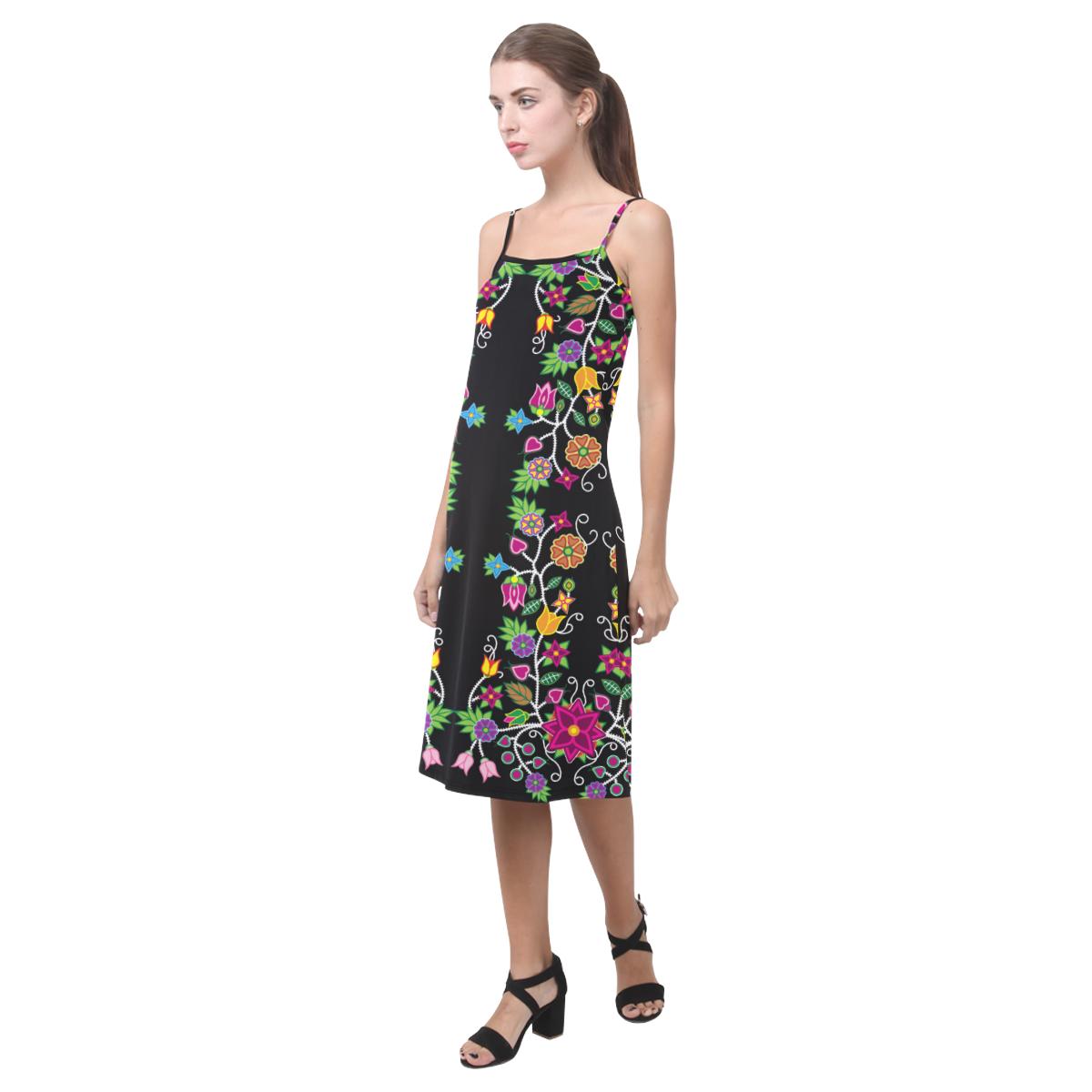Floral Beadwork Alcestis Slip Dress (Model D05) Alcestis Slip Dress (D05) e-joyer 