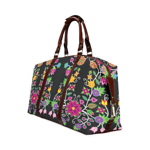 Floral Beadwork Classic Travel Bag (Model 1643) Remake Classic Travel Bags (1643) e-joyer 