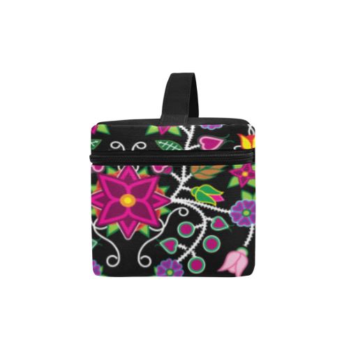 Floral Beadwork Cosmetic Bag/Large (Model 1658) Cosmetic Bag e-joyer 