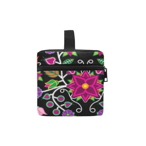 Floral Beadwork Cosmetic Bag/Large (Model 1658) Cosmetic Bag e-joyer 