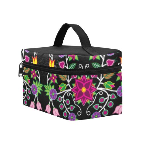 Floral Beadwork Cosmetic Bag/Large (Model 1658) Cosmetic Bag e-joyer 