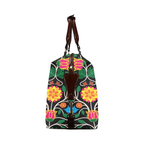 Floral Beadwork Four Clans Classic Travel Bag (Model 1643) Remake Classic Travel Bags (1643) e-joyer 