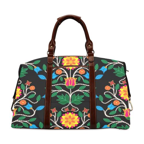 Floral Beadwork Four Clans Classic Travel Bag (Model 1643) Remake Classic Travel Bags (1643) e-joyer 