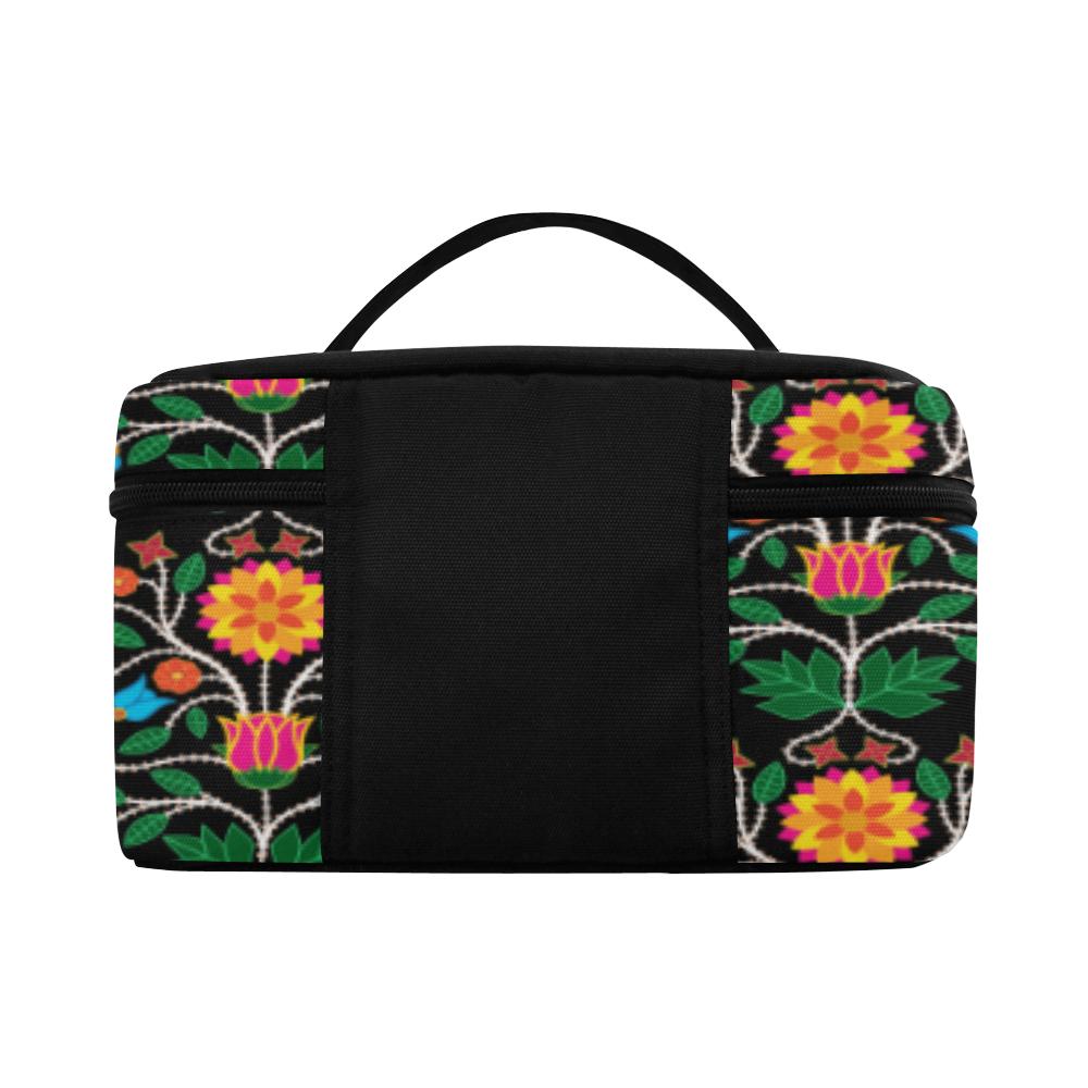 Floral Beadwork Four Clans Cosmetic Bag/Large (Model 1658) Cosmetic Bag e-joyer 