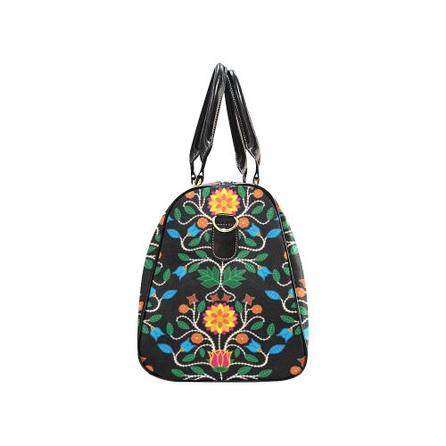 Floral Beadwork Four Clans New Waterproof Travel Bag/Large (Model 1639) Waterproof Travel Bags (1639) e-joyer 