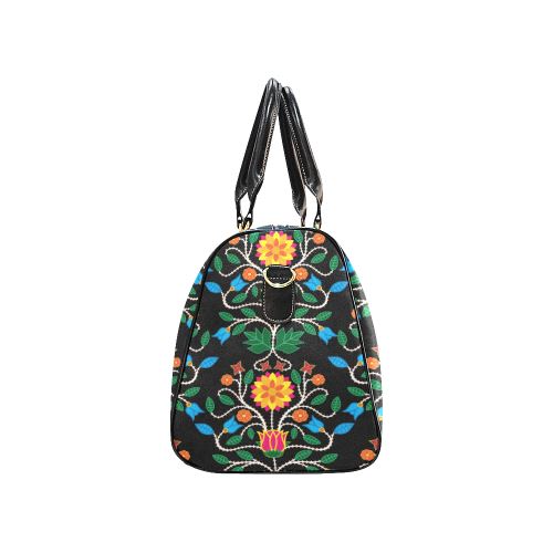 Floral Beadwork Four Clans New Waterproof Travel Bag/Large (Model 1639) Waterproof Travel Bags (1639) e-joyer 