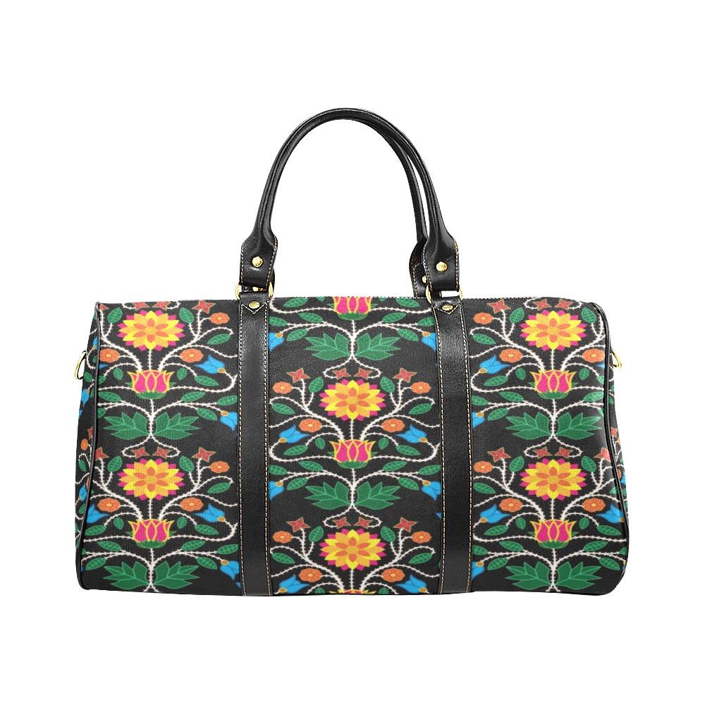 Floral Beadwork Four Clans New Waterproof Travel Bag/Small (Model 1639) bag e-joyer 
