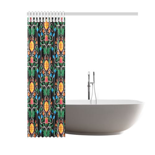 Floral Beadwork Four Clans Shower Curtain 60"x72" Shower Curtain 60"x72" e-joyer 