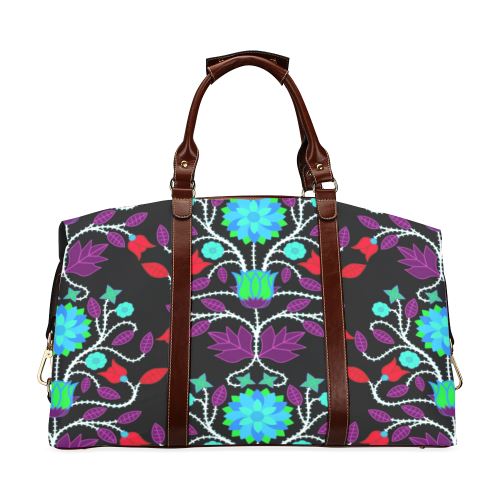 Floral Beadwork Four Clans Winter Classic Travel Bag (Model 1643) Remake Classic Travel Bags (1643) e-joyer 