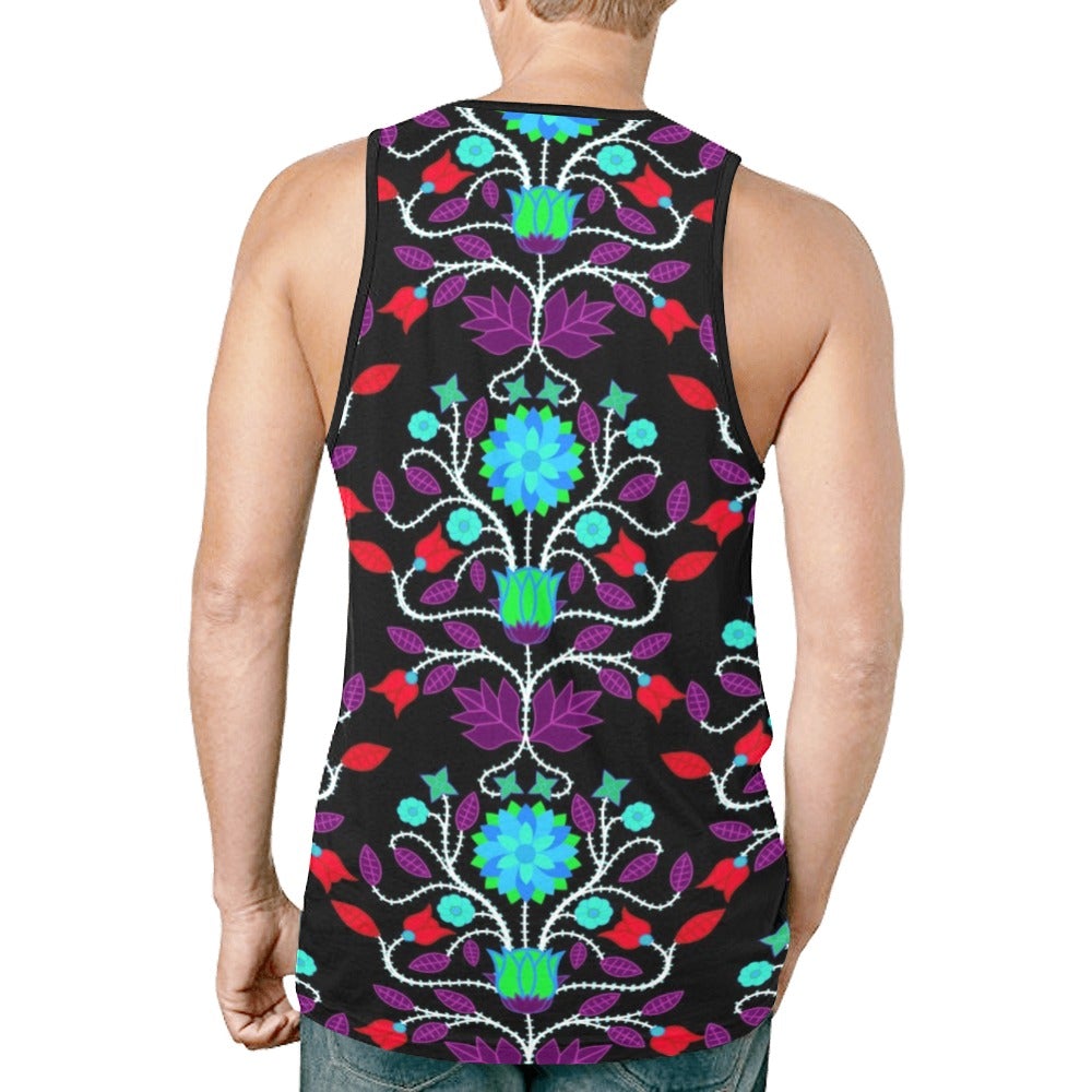 Floral Beadwork Four Clans Winter New All Over Print Tank Top for Men (Model T46) New All Over Print Tank Top for Men (T46) e-joyer 