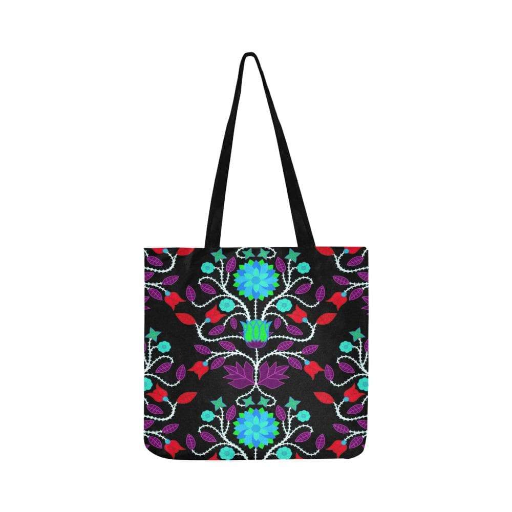 Floral Beadwork Four Clans Winter Reusable Shopping Bag Model 1660 (Two sides) Shopping Tote Bag (1660) e-joyer 