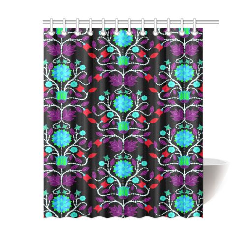 Floral Beadwork Four Clans Winter Shower Curtain 60"x72" Shower Curtain 60"x72" e-joyer 