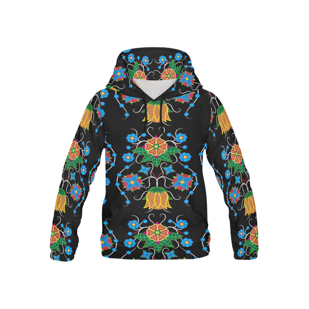 Floral Beadwork Four Mothers All Over Print Hoodie for Kid (USA Size) (Model H13) All Over Print Hoodie for Kid (H13) e-joyer 