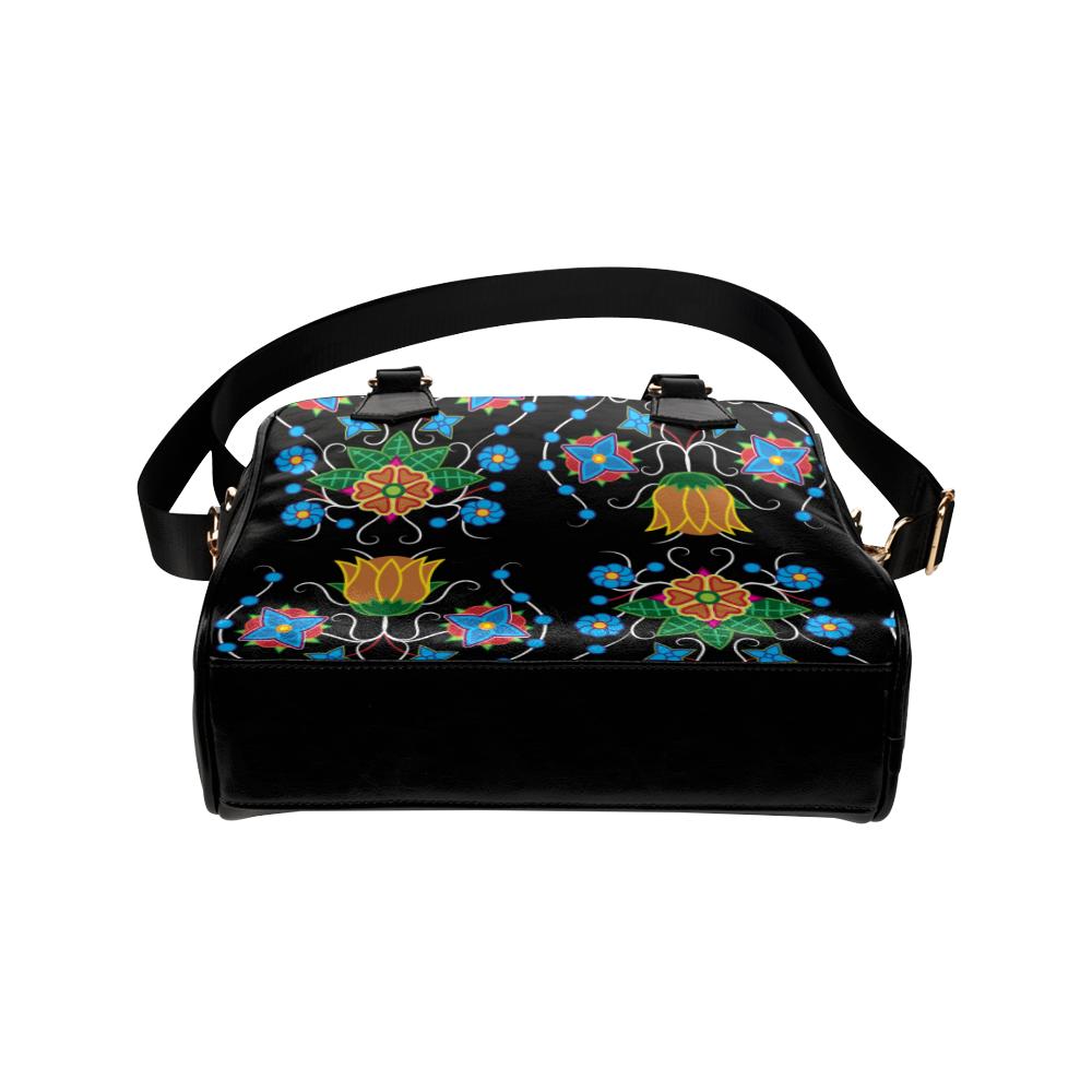 Floral Beadwork Four Mothers Shoulder Handbag (Model 1634) Shoulder Handbags (1634) e-joyer 