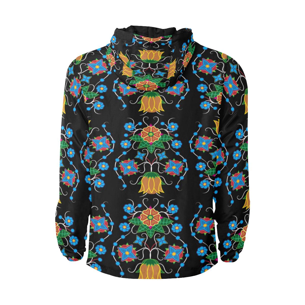 Floral Beadwork Four Mothers Unisex Quilted Coat All Over Print Quilted Windbreaker for Men (H35) e-joyer 