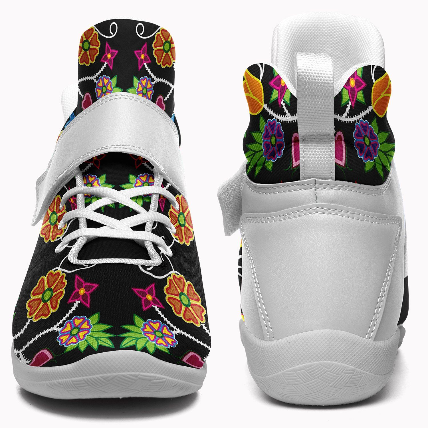 Floral Beadwork Ipottaa Basketball / Sport High Top Shoes 49 Dzine 