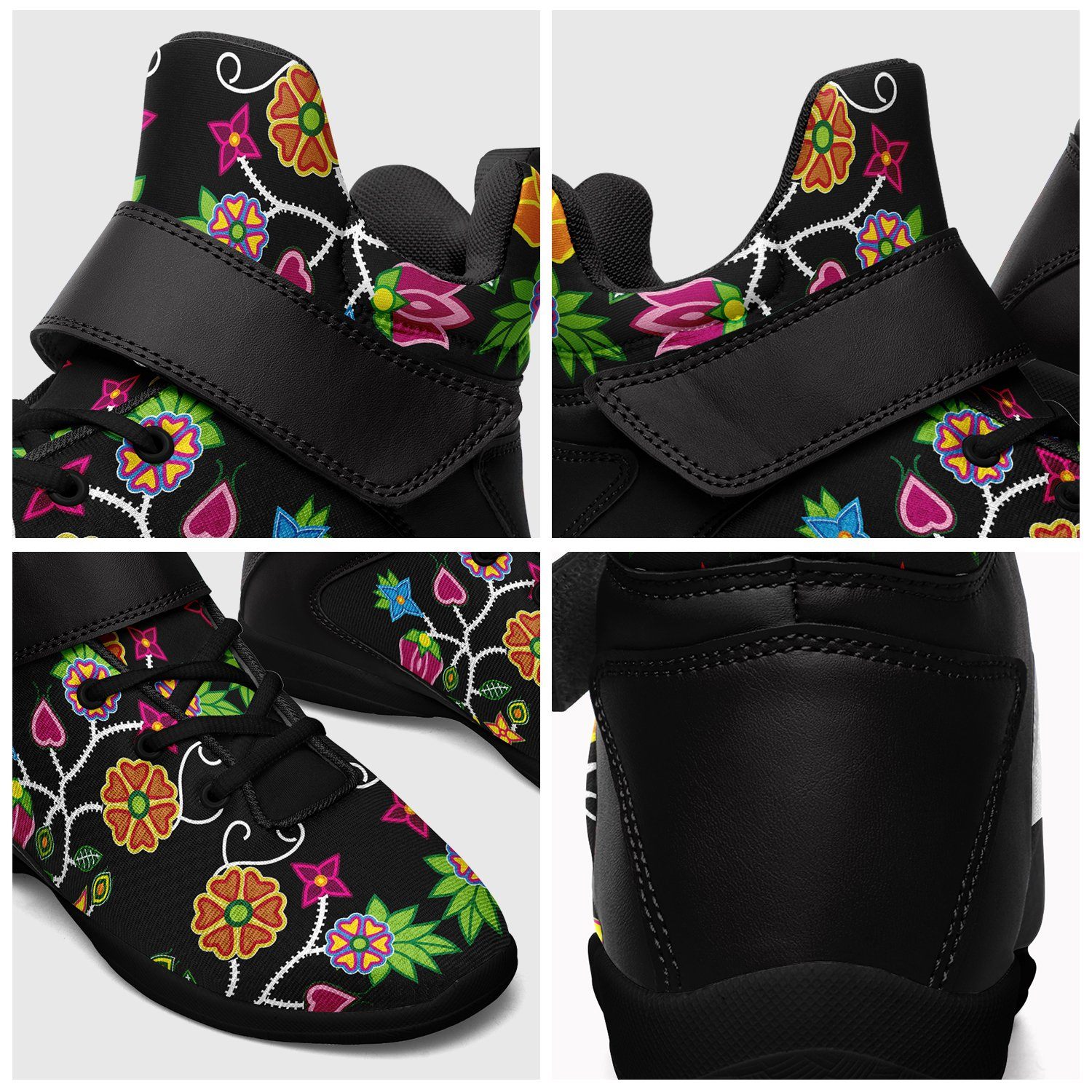 Floral Beadwork Ipottaa Basketball / Sport High Top Shoes 49 Dzine 