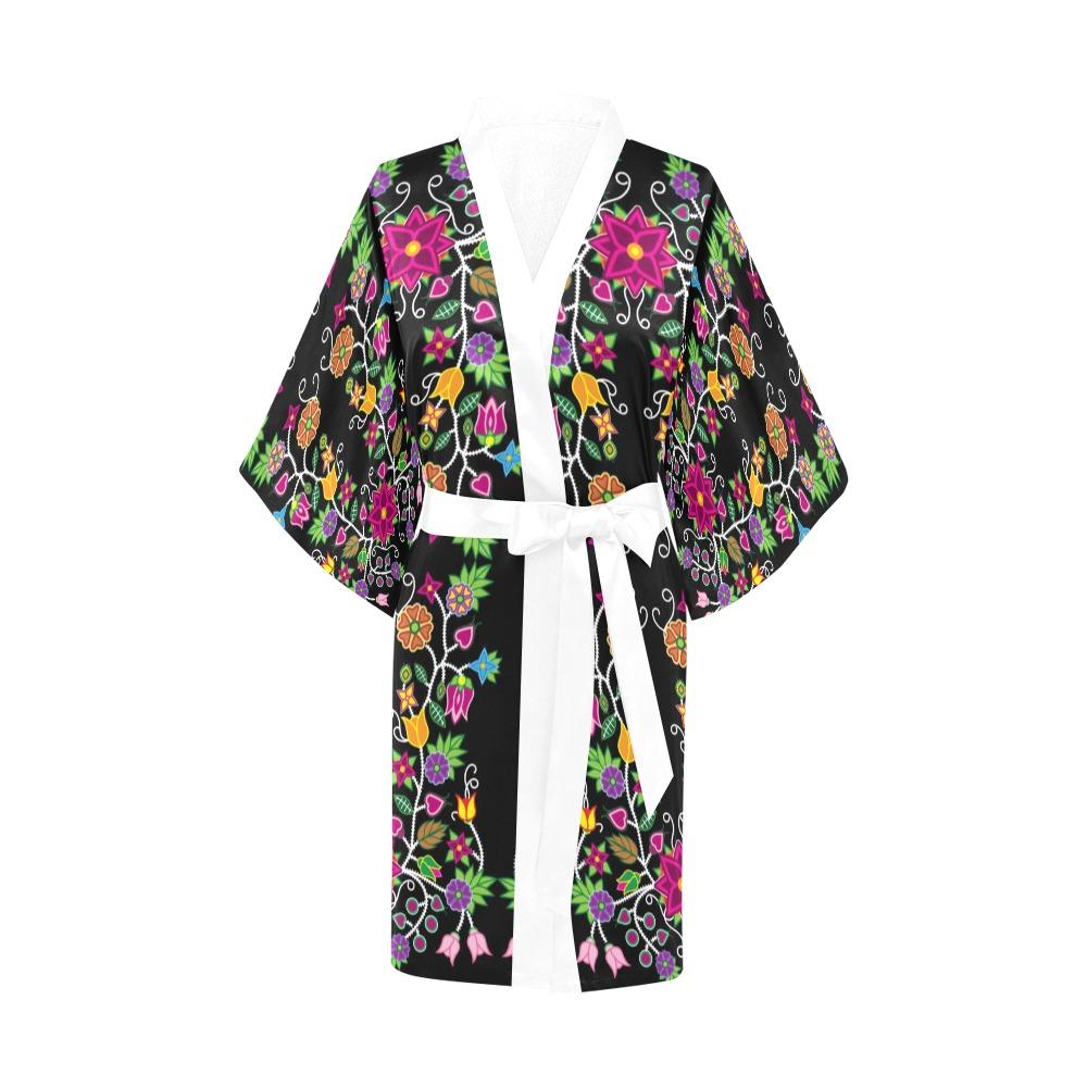 Floral Beadwork Kimono Robe Artsadd 