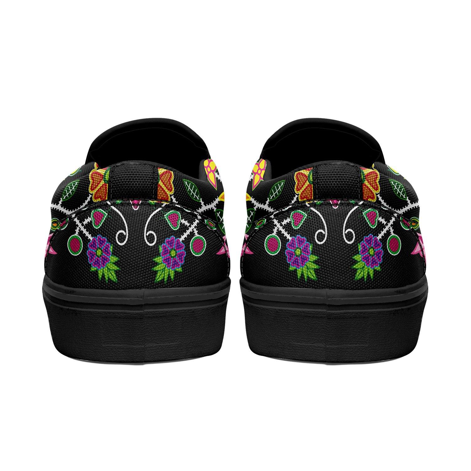 Floral Beadwork Otoyimm Canvas Slip On Shoes 49 Dzine 