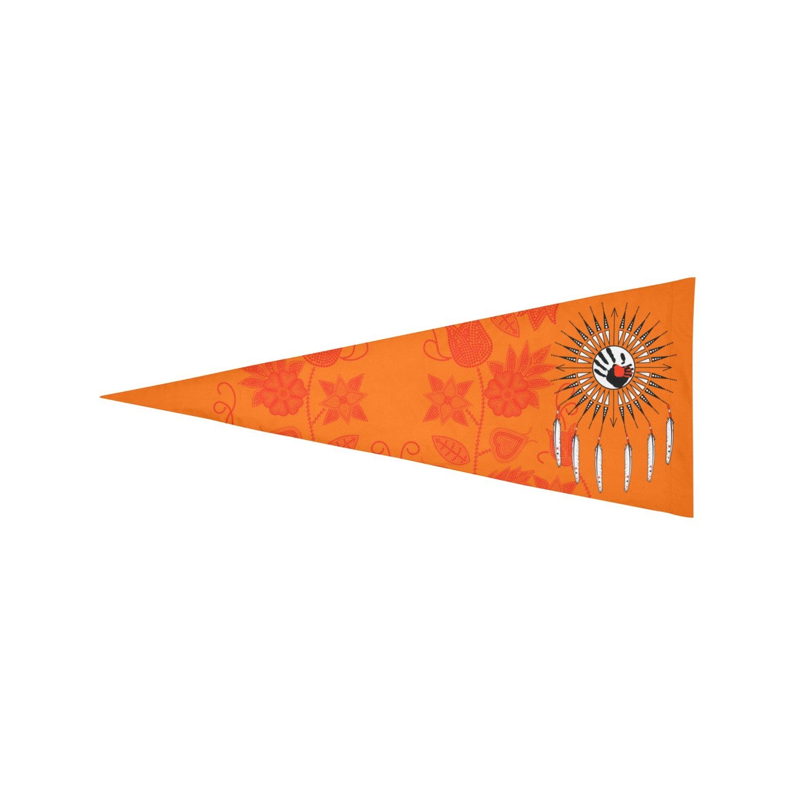 Floral Beadwork Real Orange Feather Directions Trigonal Garden Flag 30"x12" Trigonal Garden Flag 30"x12" e-joyer 