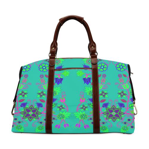 Floral Beadwork Seven Clans Deep Lake Classic Travel Bag (Model 1643) Remake Classic Travel Bags (1643) e-joyer 