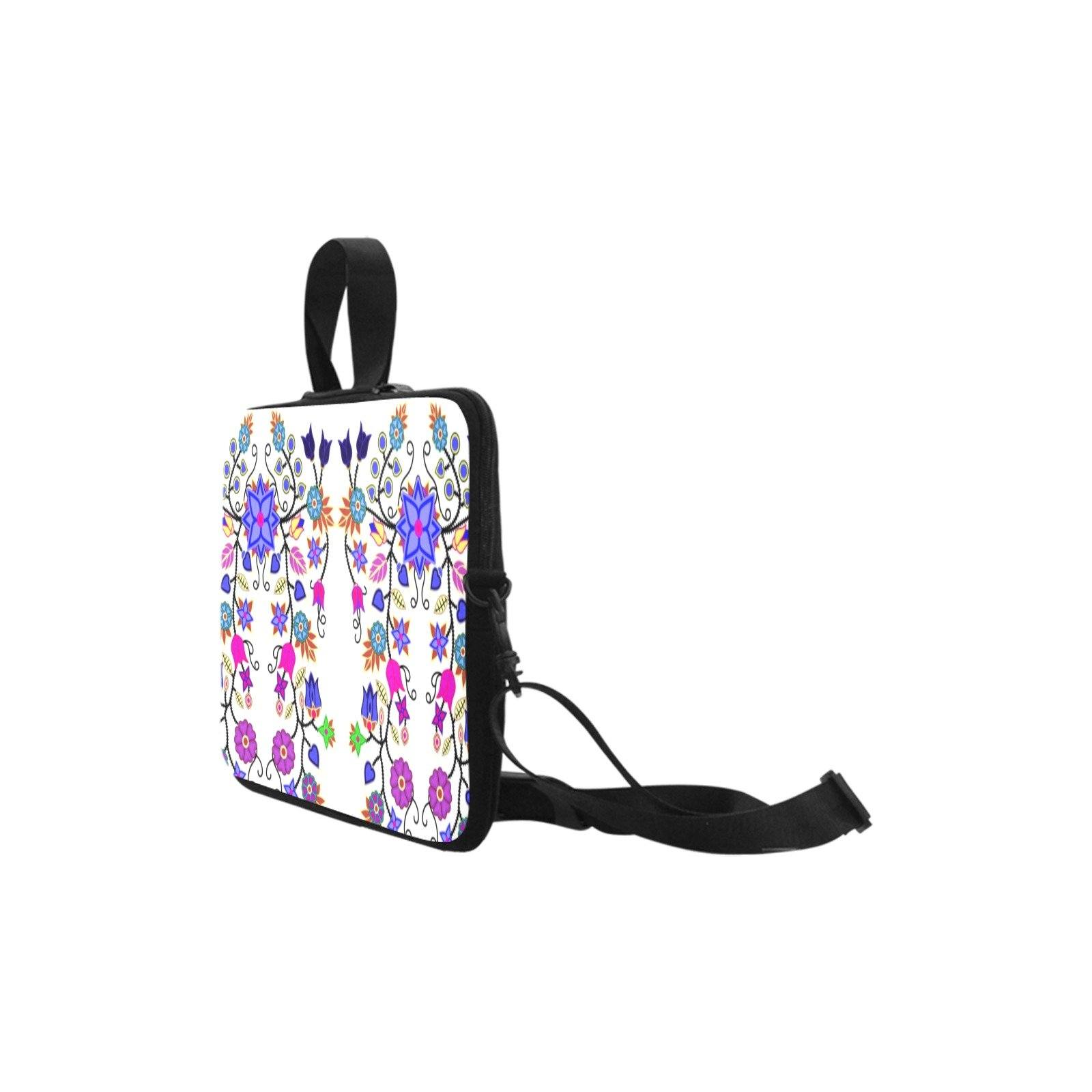 Floral Beadwork Seven Clans White Laptop Handbags 13" Laptop Handbags 13" e-joyer 