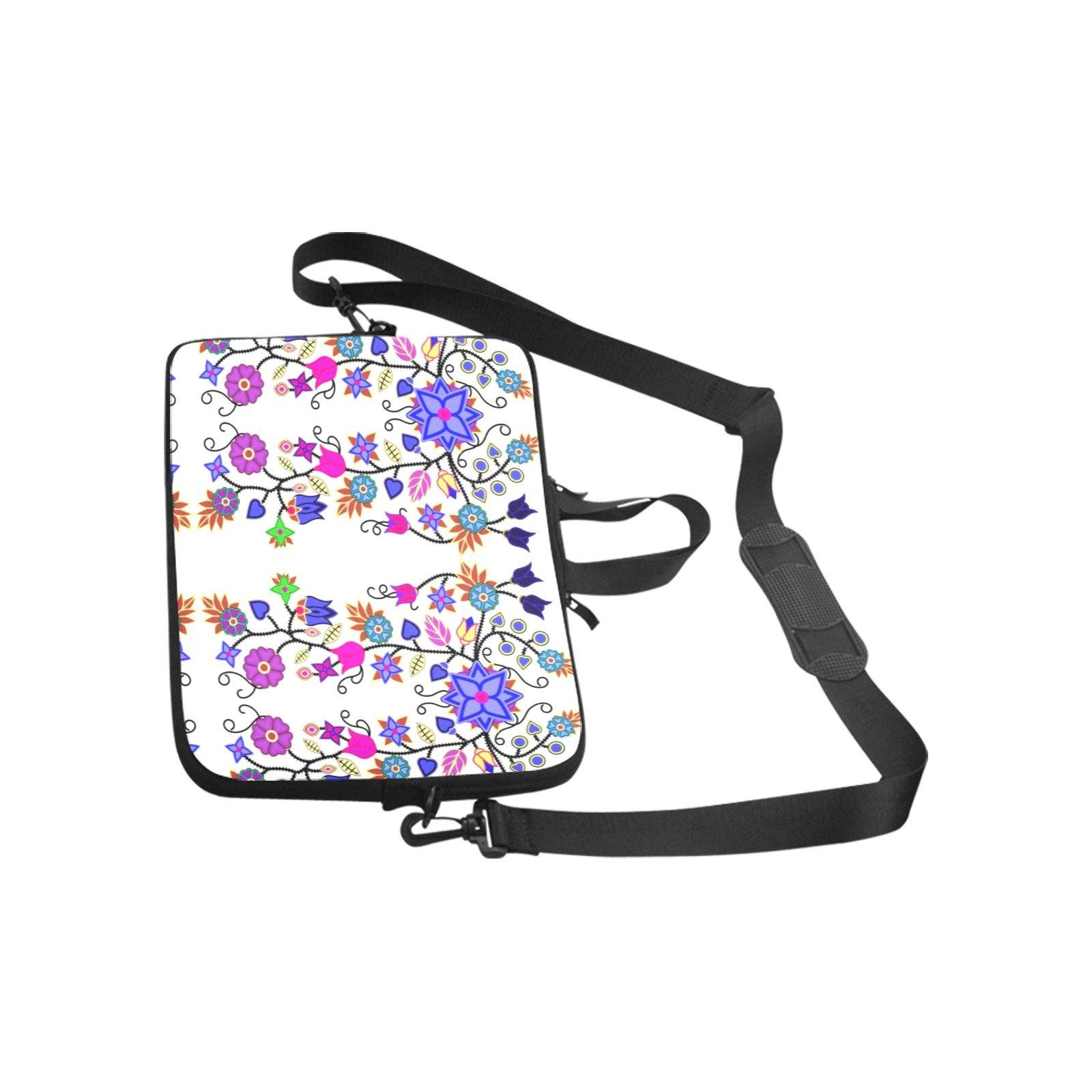 Floral Beadwork Seven Clans White Laptop Handbags 14" bag e-joyer 