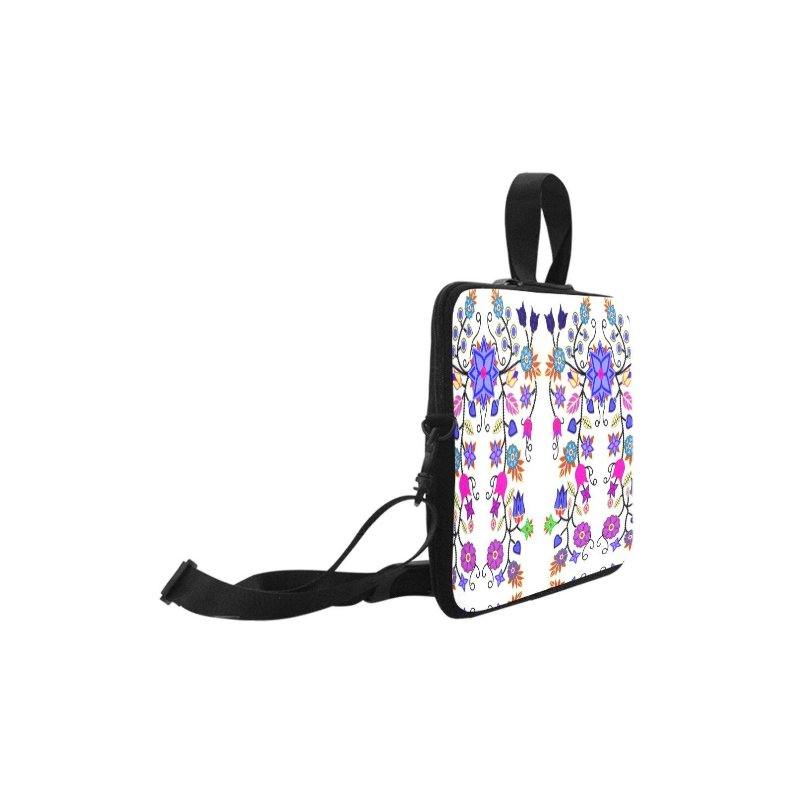 Floral Beadwork Seven Clans White Laptop Handbags 14" bag e-joyer 