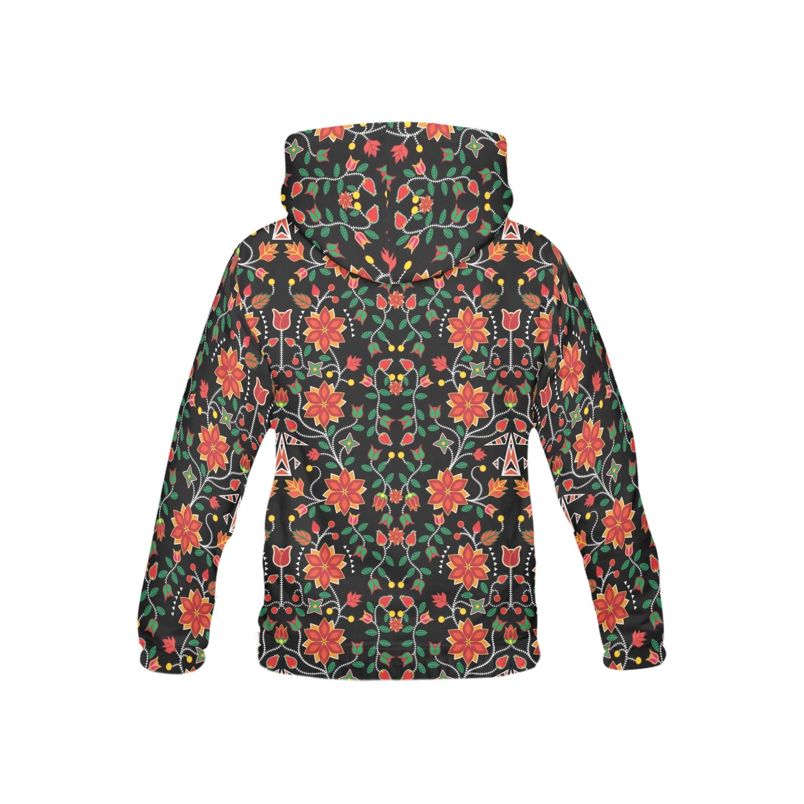 Floral Beadwork Six Bands All Over Print Hoodie for Kid (USA Size) (Model H13) All Over Print Hoodie for Kid (H13) e-joyer 