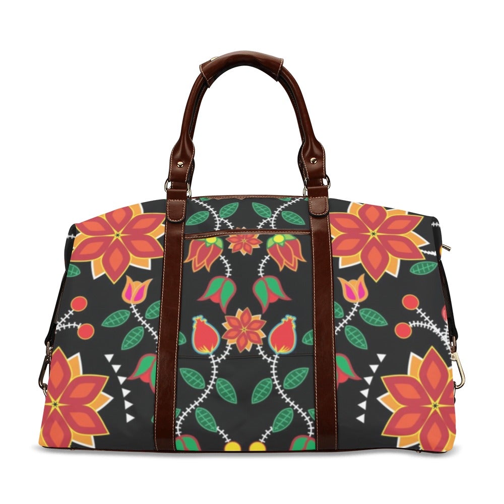 Floral Beadwork Six Bands Classic Travel Bag (Model 1643) Remake bag e-joyer 