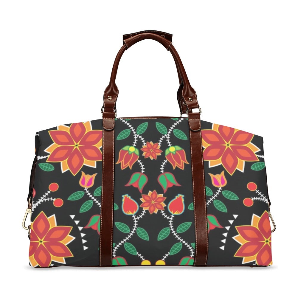 Floral Beadwork Six Bands Classic Travel Bag (Model 1643) Remake bag e-joyer 