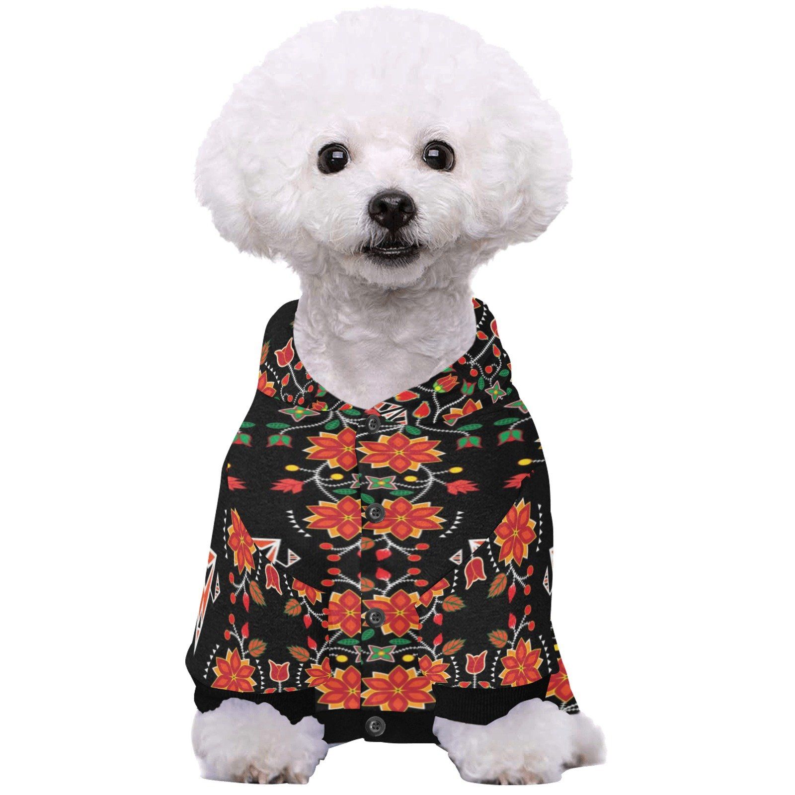 Floral Beadwork Six Bands Pet Dog Hoodie Pet Dog Hoodie e-joyer 