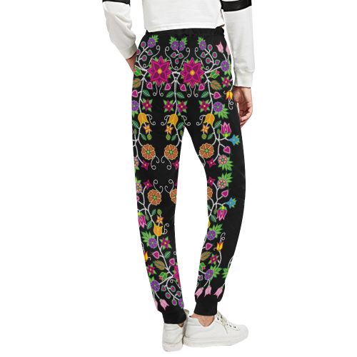 Floral Beadwork Women's All Over Print Sweatpants (Model L11) Women's All Over Print Sweatpants (L11) e-joyer 
