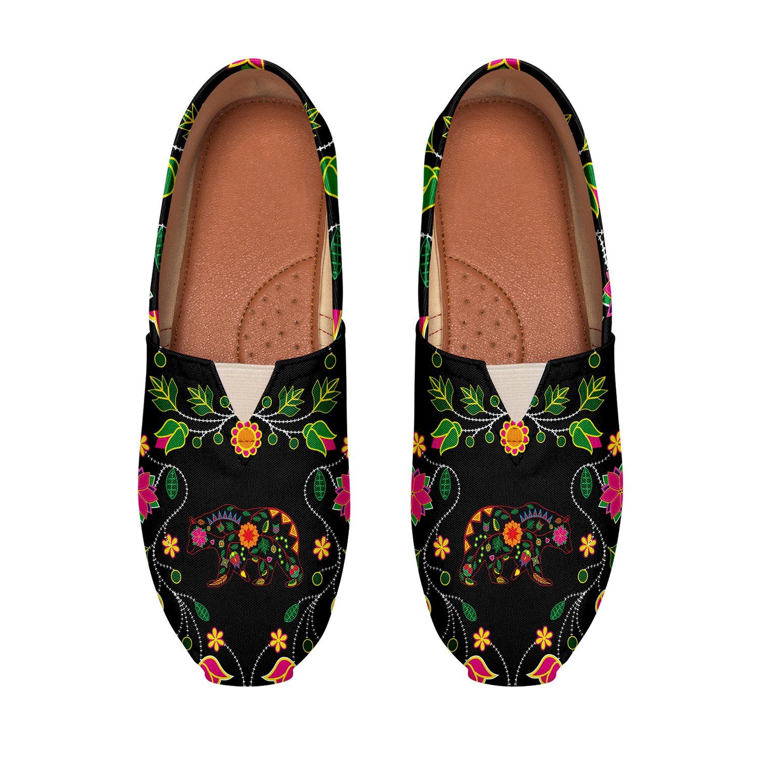 Floral Bear Casual Unisex Slip On Shoe Herman 