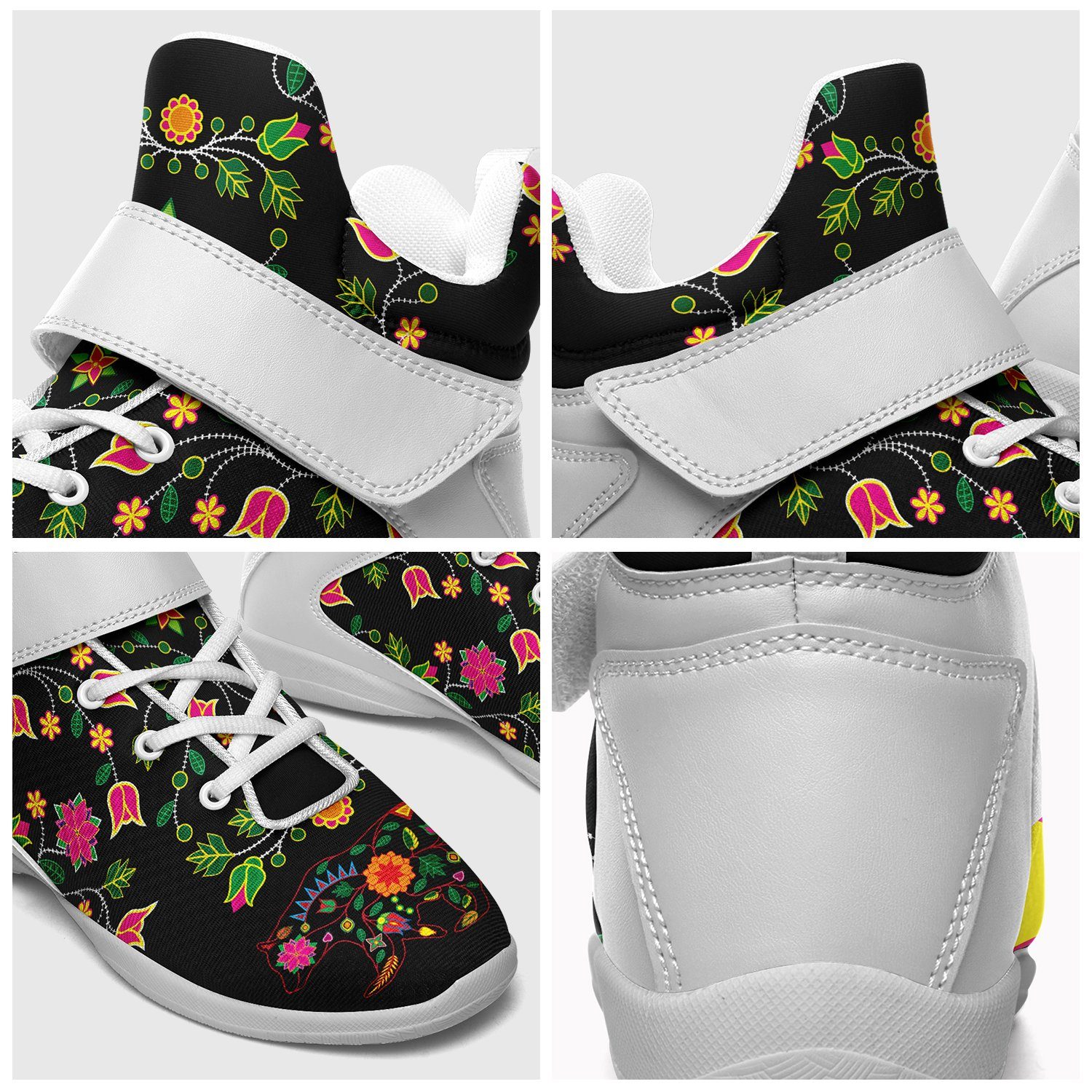 Floral Bear Kid's Ipottaa Basketball / Sport High Top Shoes 49 Dzine 