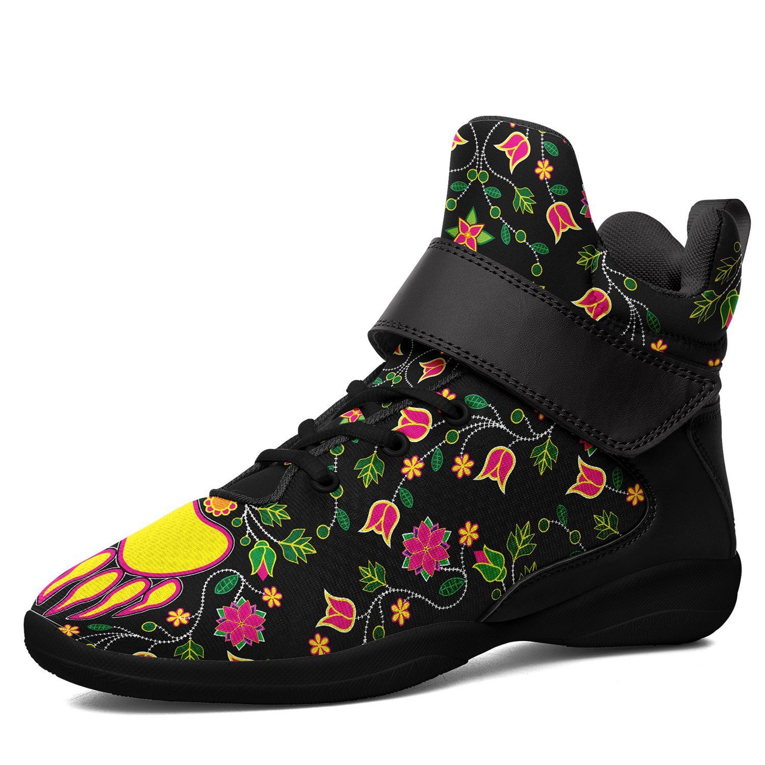Floral Bearpaw Ipottaa Basketball / Sport High Top Shoes - Black Sole 49 Dzine US Women 8.5 / US Men 7 / EUR 40 Black Sole with Black Strap 
