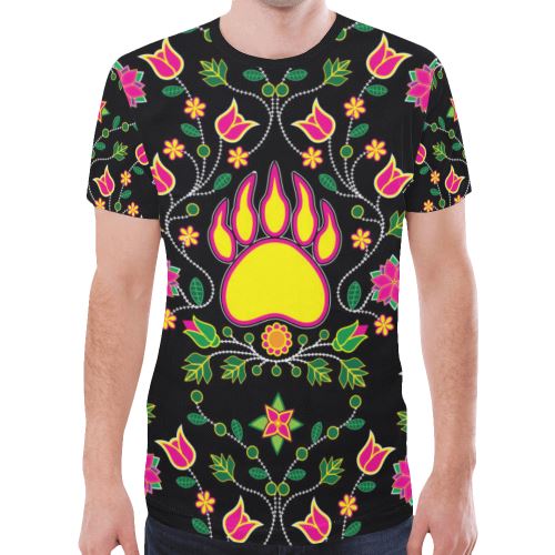 Floral Bearpaw New All Over Print T-shirt for Men (Model T45) New All Over Print T-shirt for Men (T45) e-joyer 