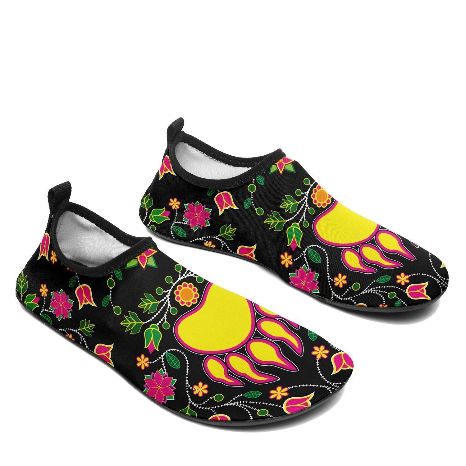 Floral Bearpaw Sockamoccs Kid's Slip On Shoes 49 Dzine 
