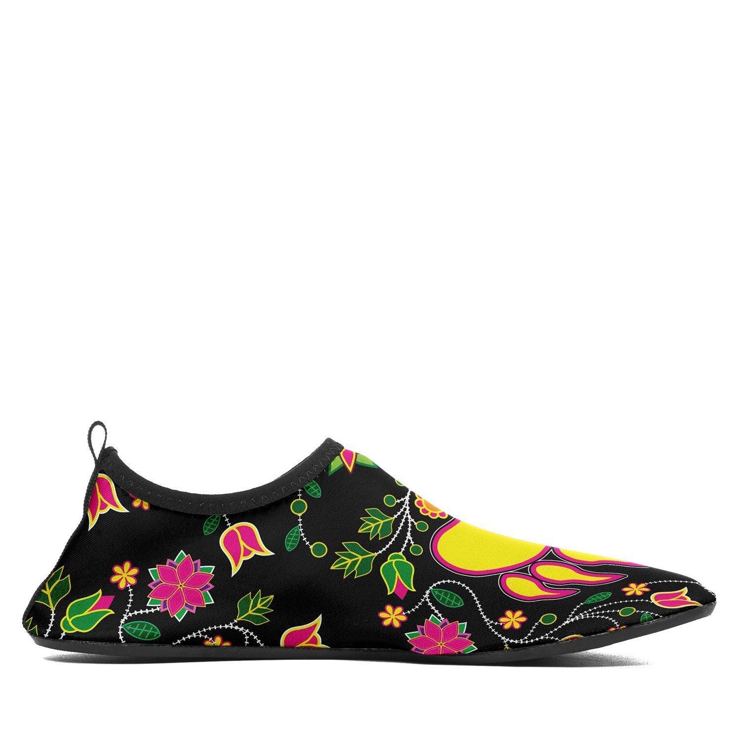 Floral Bearpaw Sockamoccs Kid's Slip On Shoes 49 Dzine 