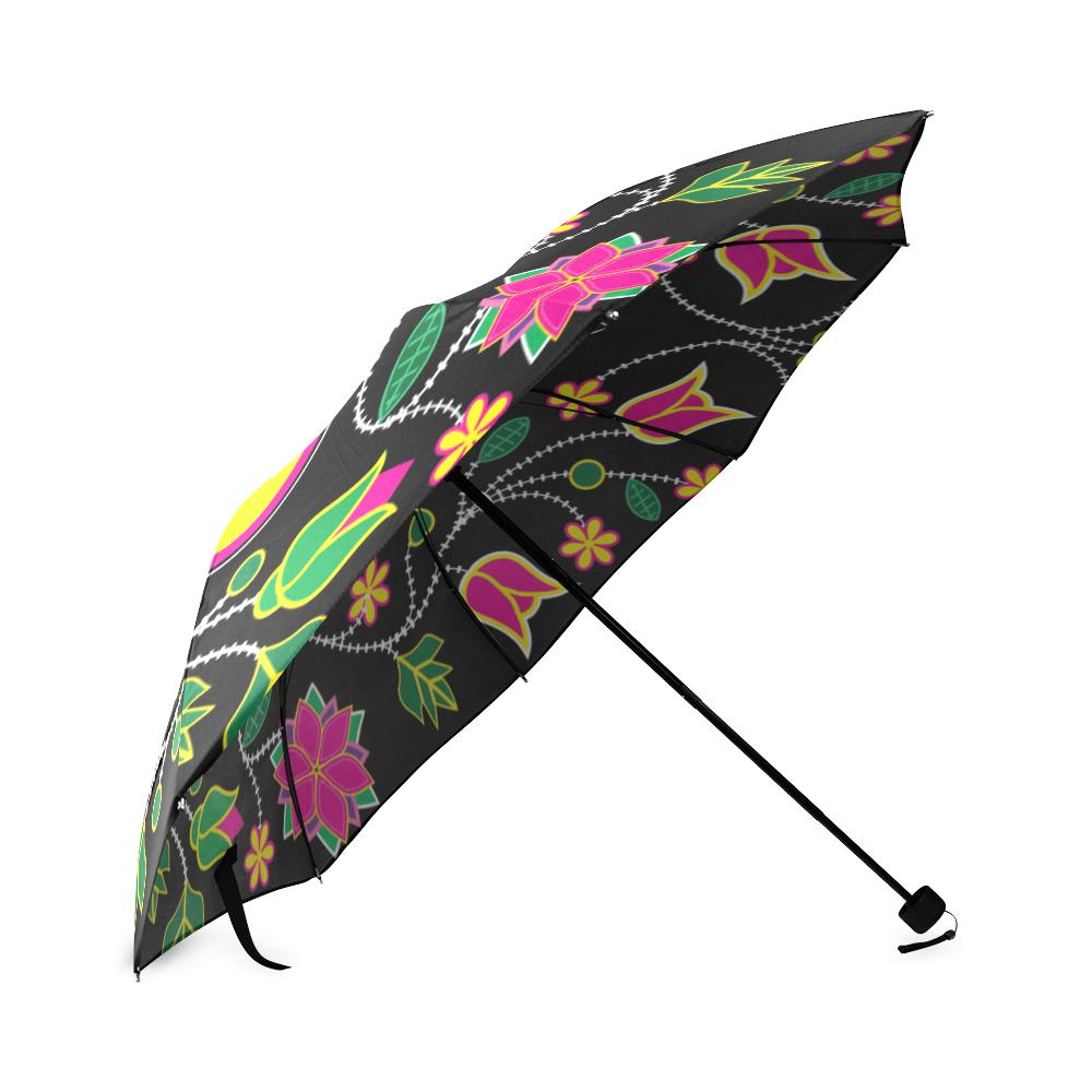 Floral Bearpaw Sunset and Yellow Foldable Umbrella Foldable Umbrella e-joyer 