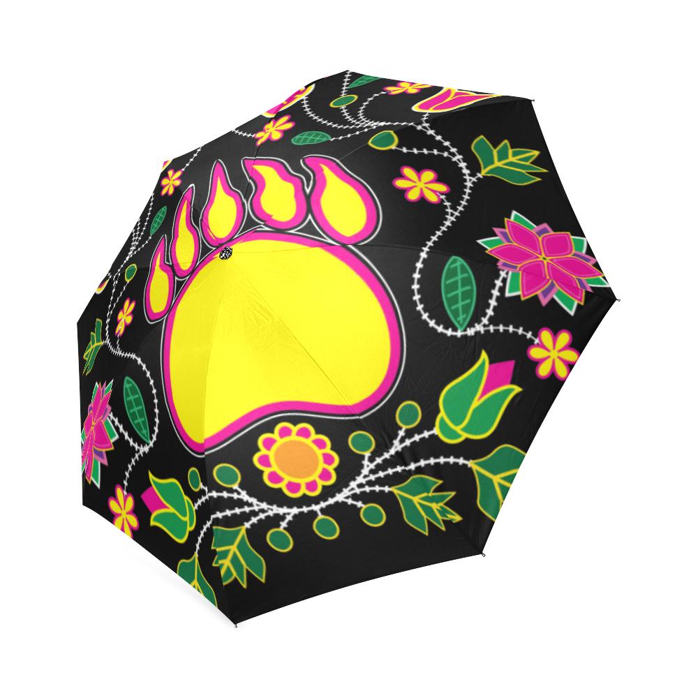 Floral Bearpaw Sunset and Yellow Foldable Umbrella Foldable Umbrella e-joyer 