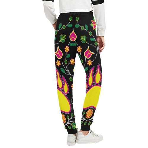 Floral Bearpaw Sunset and Yellow Women's All Over Print Sweatpants (Model L11) Women's All Over Print Sweatpants (L11) e-joyer 
