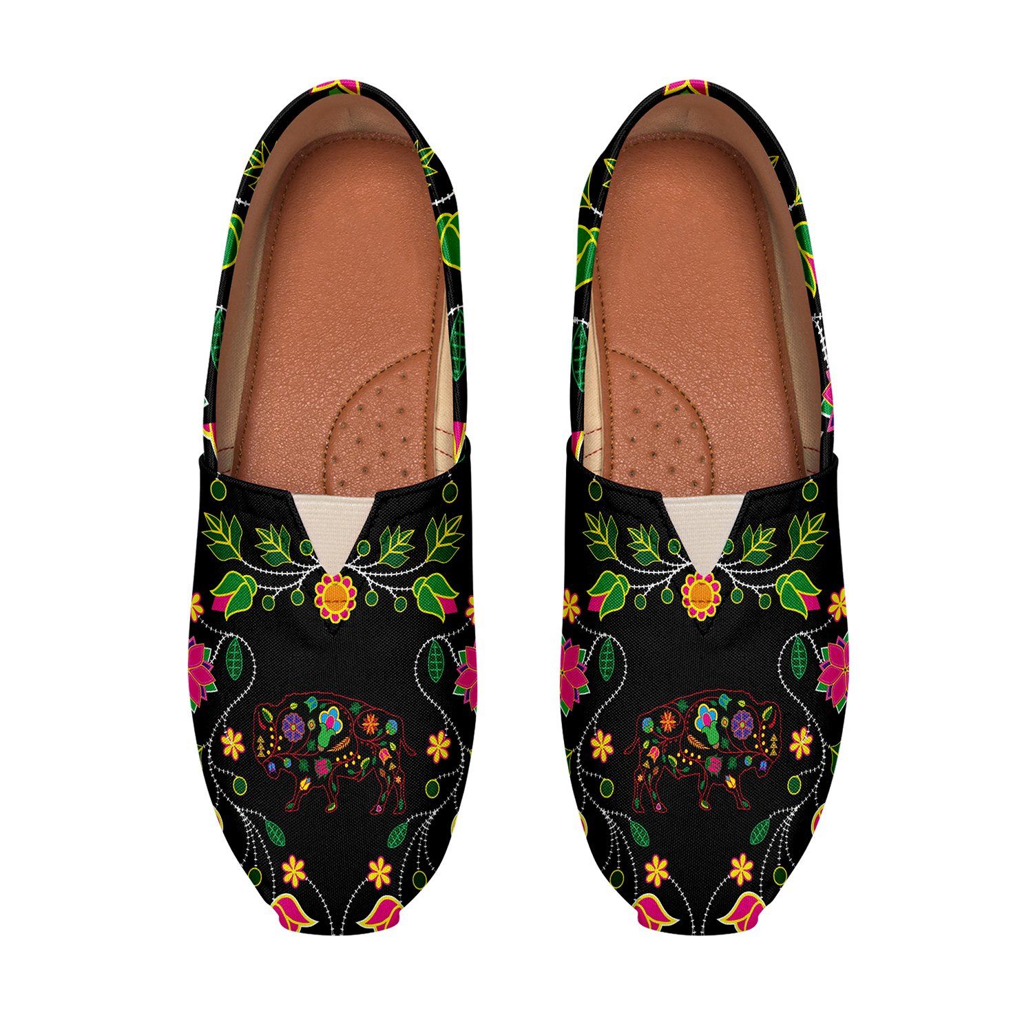 Floral Buffalo Casual Unisex Slip On Shoe Herman 