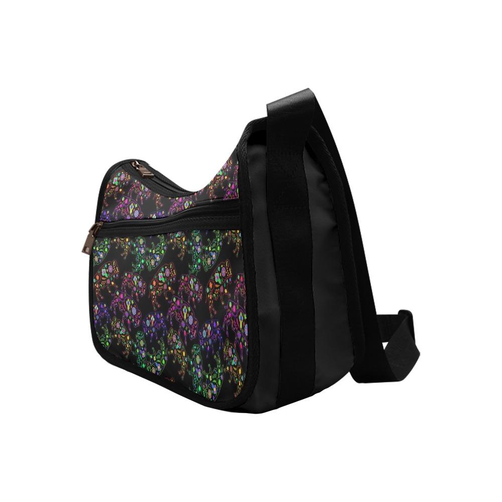 Floral Buffalo Crossbody Bags (Model 1616) Crossbody Bags (1616) e-joyer 