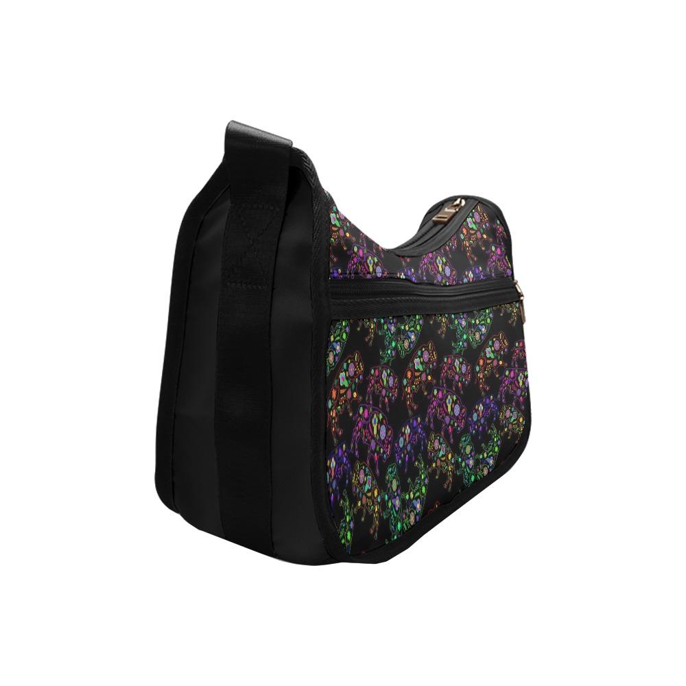 Floral Buffalo Crossbody Bags (Model 1616) Crossbody Bags (1616) e-joyer 